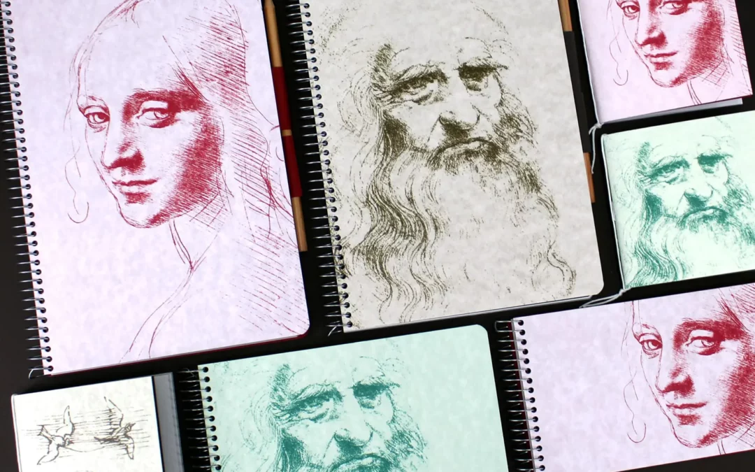 Leonardo da Vinci: il merchandising in carta riciclata