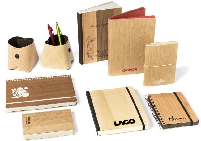 arbos-taccuini-in-legno-riciclato-notebook-wood-cover-notebook-recyclingholz Custom notebooks woodbywood by Arbos