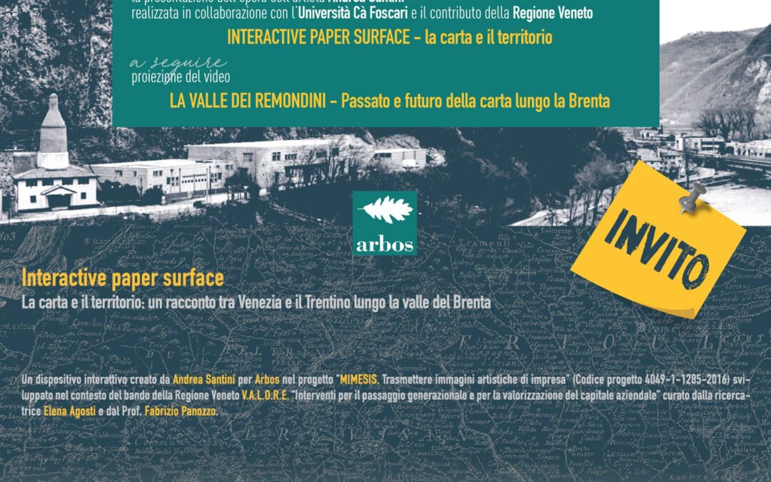 Interactive paper surface: la carta e il territorio