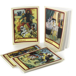 Quaderno A5 neutro "Pinocchio" in cartoncino e carta riciclata 4 soggetti assortiti.