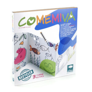 Album da colorare 22x66 cm "CoMeMiVa" 3 pz, con astuccio. Designer A. Casini.