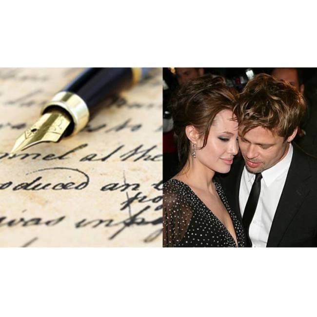 Rediscovering the pleasure of writing by hand? We learn from Brad Pitt