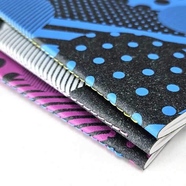 Quaderno A5 "Gaia Segattini Knotwear" copertina morbida in Ricuoio® 3 colori assortiti.