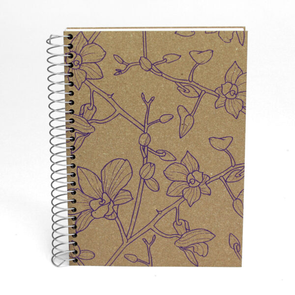 Notes a spirale neutro alto spessore "Orchidea" in Ricuoio® e carta riciclata. - immagine 7