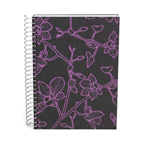 Notes a spirale neutro alto spessore "Orchidea" in Ricuoio® e carta riciclata. - immagine 8