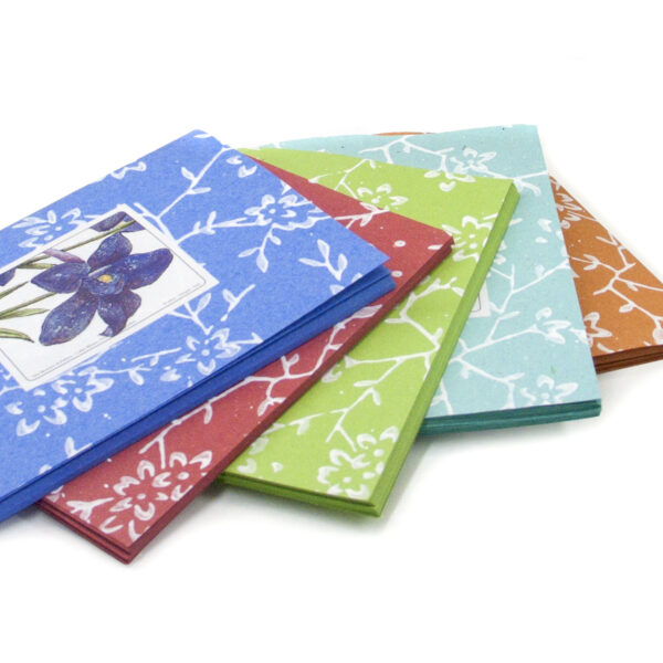 Quadernino 12x17 cm "Orto Botanico" in Cartapaglia con pagine colorate colori assortiti. - immagine 2