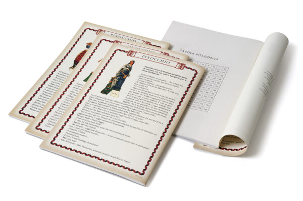 Quaderno A5 neutro "Pinocchio" in cartoncino e carta riciclata 4 soggetti assortiti. - immagine 3