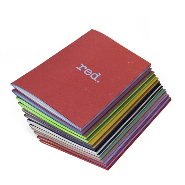 Quadernino 12x17 neutro "Kroma" in cartapaglia e carta riciclata 5 colori assortiti. - immagine 4