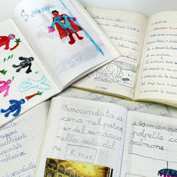 Quaderno A5 "Quaderni Aperti" in cartoncino e carta riciclata, inserto pagine storiche. - immagine 7