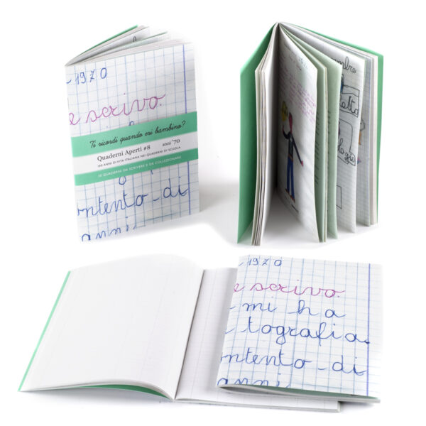 Quaderno A5 "Quaderni Aperti" in cartoncino e carta riciclata, inserto pagine storiche. - immagine 9