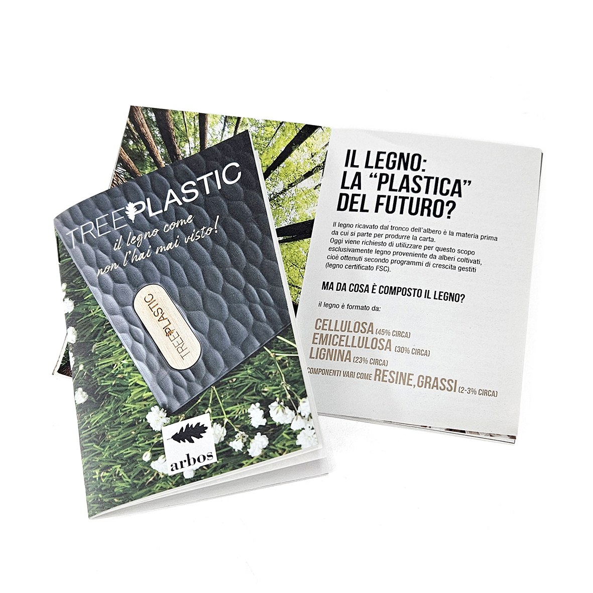 Portafoglietti Treeplastic con ricarica, inserto in legno, confezione regalo con libretto garanzia - immagine 8