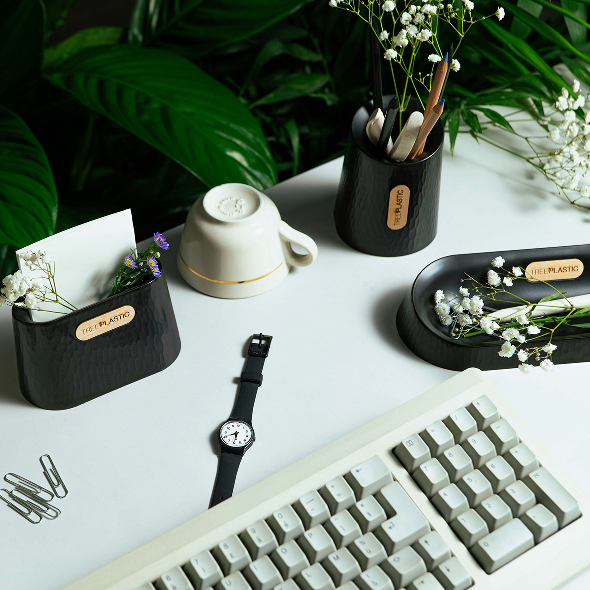 Vaschetta svuotatasche Treeplastic, inserto in legno, confezione regalo con libretto garanzia - immagine 7