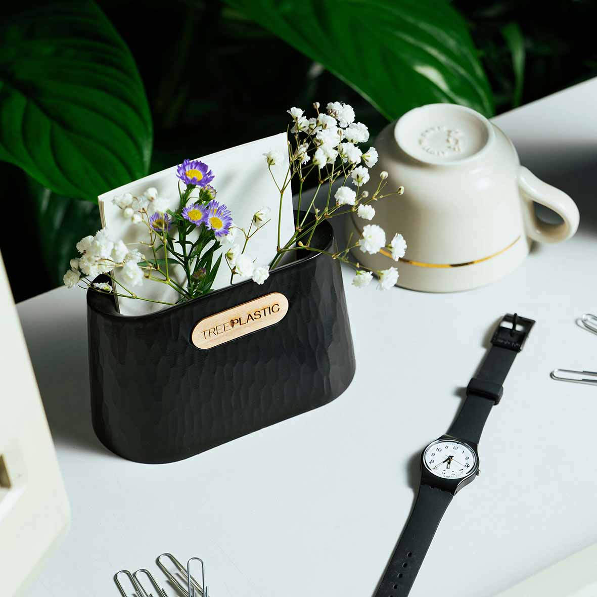 Portafoglietti Treeplastic con ricarica, inserto in legno, confezione regalo con libretto garanzia - immagine 6