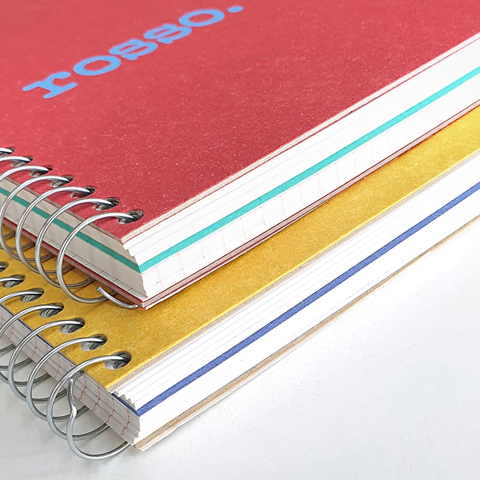 Arbos coloured ecological spiral notebooks