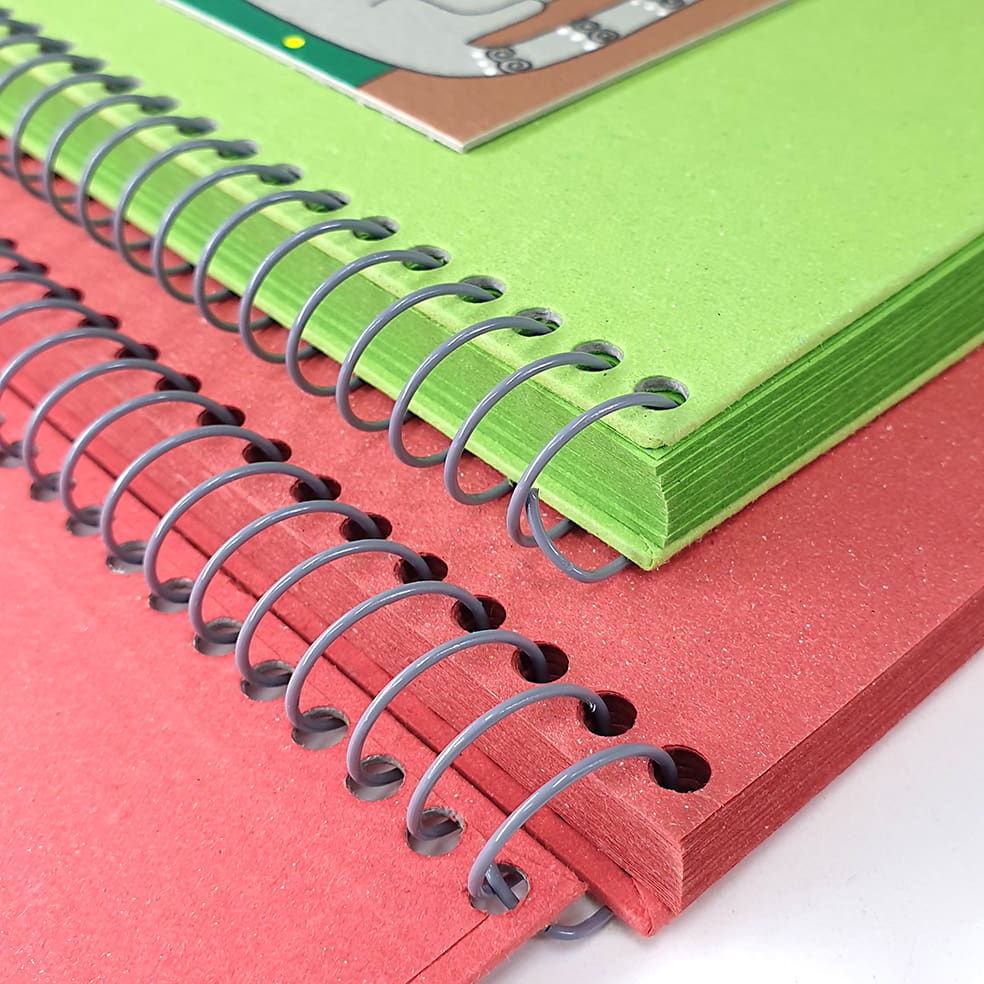 Arbos spiral notebook with coloured sheets made of recycled cartapaglia paper