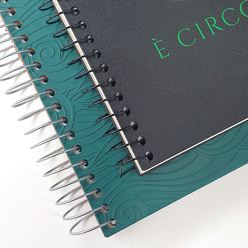 Arbos spiral notebooks in recycled second life plastic