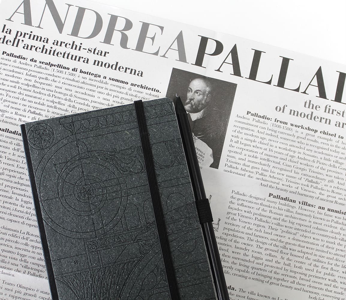 Omaggio ad Andrea Palladio: il taccuino Arbos ecologico e raffinato
